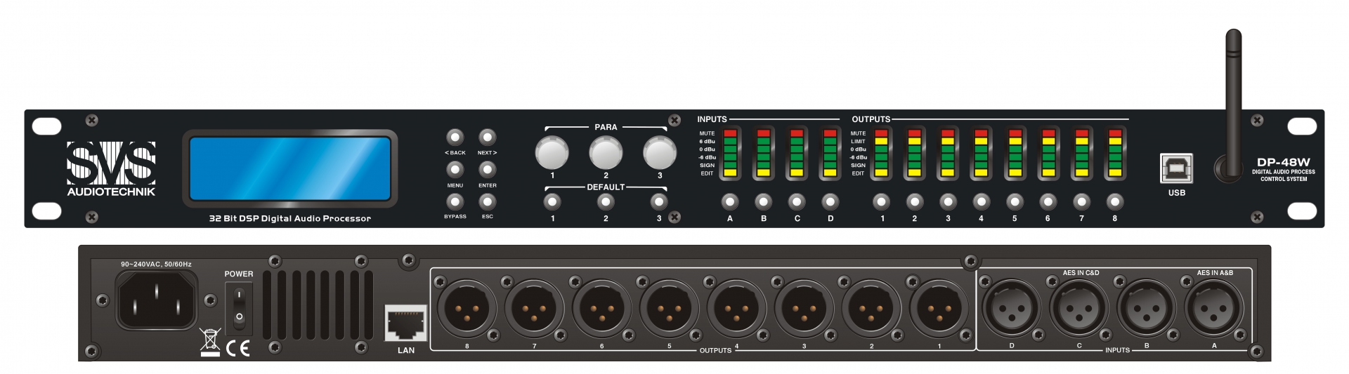 SVS Audiotechnik DP-48W Цифровой процессор: 4 входа 8 выходов в Ступино