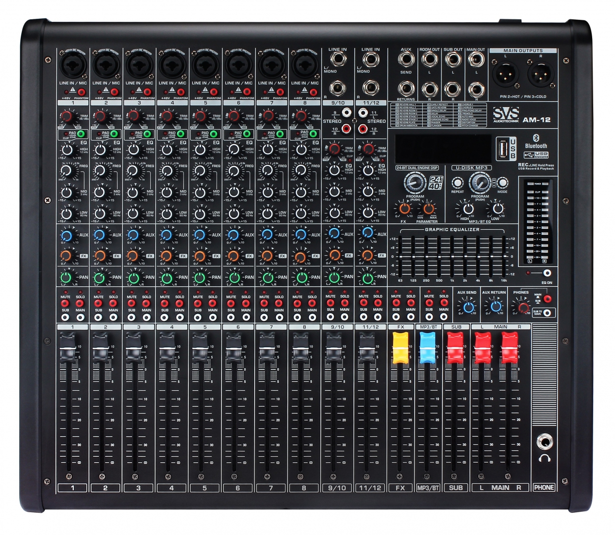 SVS Audiotechnik mixers AM-12 Микшерный пульт аналоговый, 12-канальный в Ступино